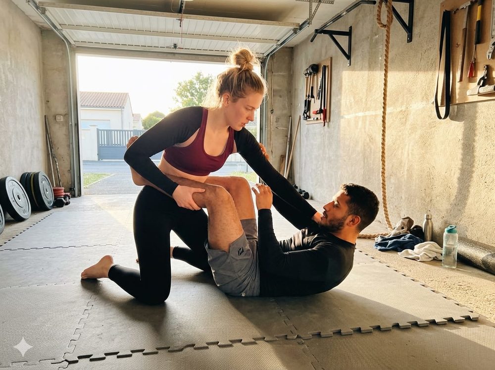 Closed guard pass
